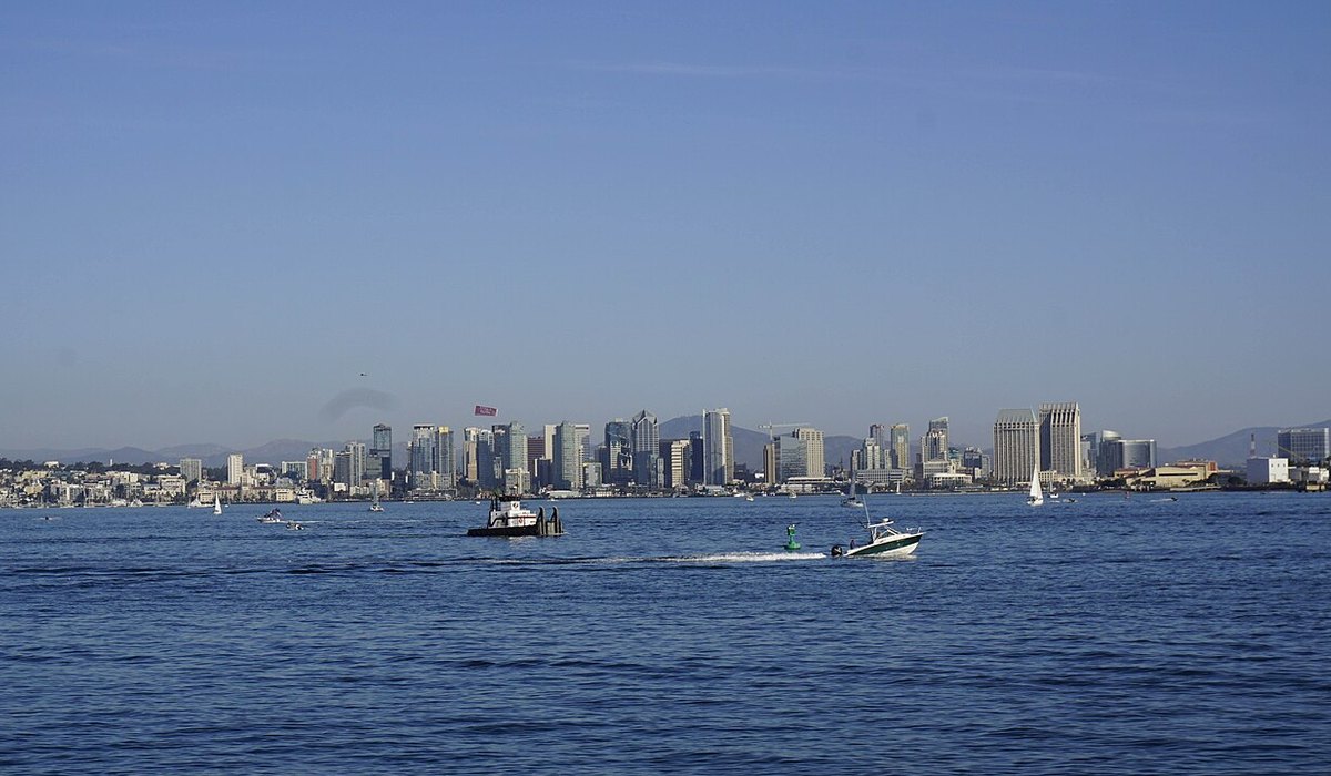 San Diego skyline across the bay